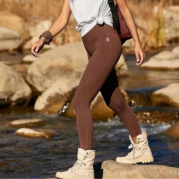 Free People Pants - Free people good karma leggings nutmeg brown size xsmall/small